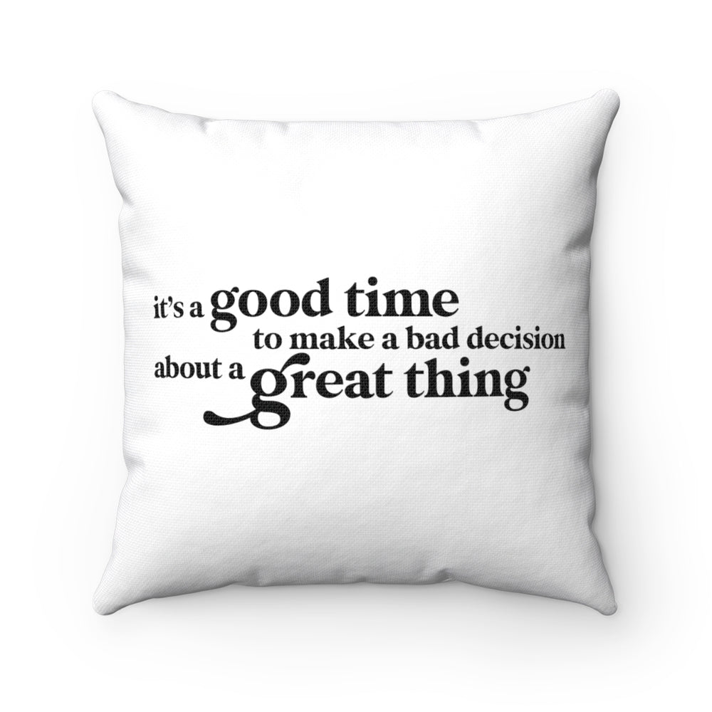 Good Time Pillow and Insert (14"x14") - Therein - Modern & Vintage