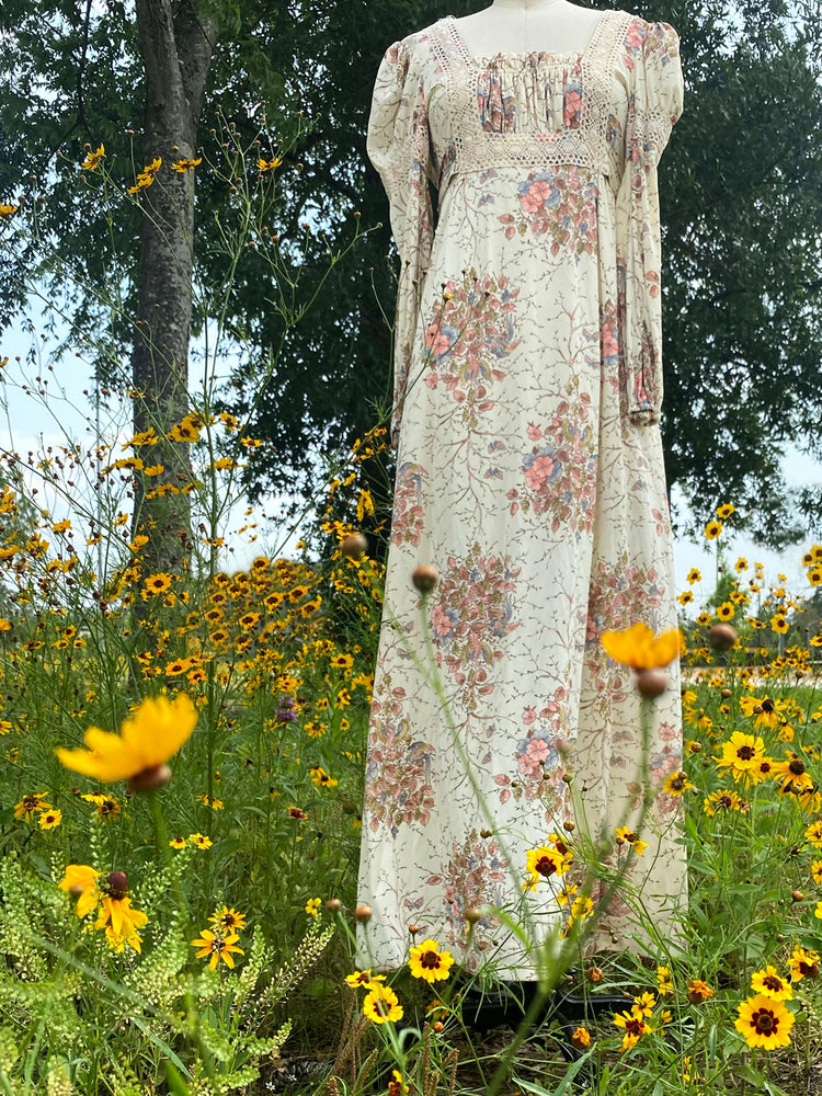 
                  
                    Grow Into Something New - Vintage Floral Boho 70's Maxi Dress - Therein - Modern & Vintage
                  
                