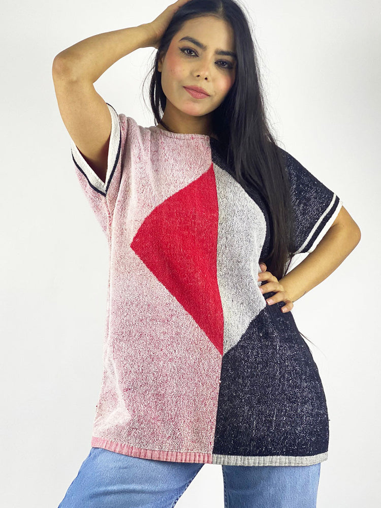 
                  
                    Vintage 80's Abstract Terry Cloth Top
                  
                