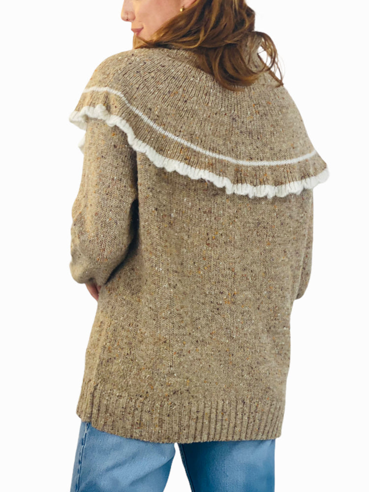 Vintage Dream Ruffled Sweater - Therein - Modern & Vintage