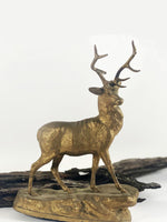 Vintage Dream Brass Deer Sculpture - Therein - Modern & Vintage