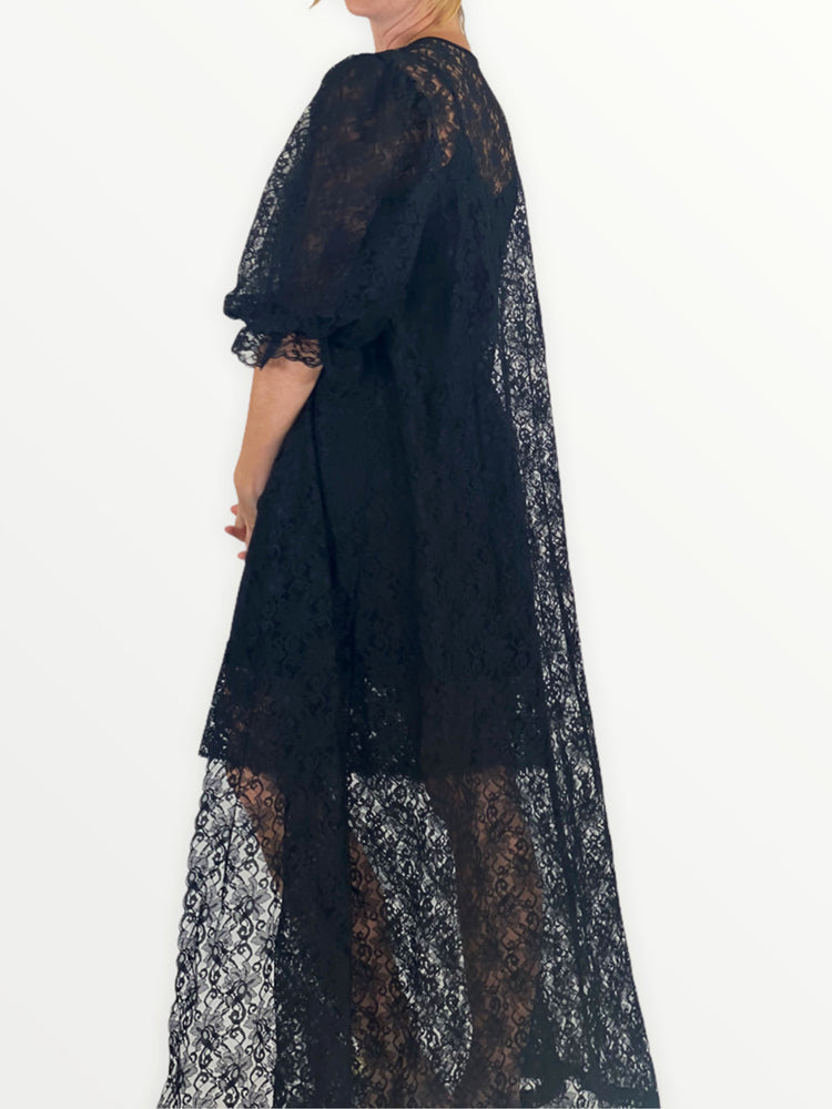 
                  
                    Vintage Dream Black Lace Kimono and Nightgown/Slip - Therein - Modern & Vintage
                  
                