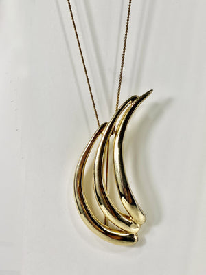 
                  
                    Vintage Dream Lined Leaf Pin Necklace - Therein - Modern & Vintage
                  
                